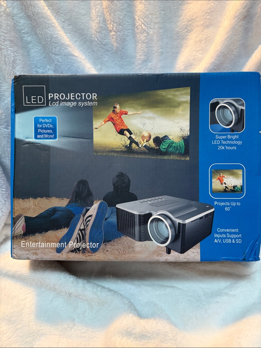 LED Projector Home Entertainment - Gray